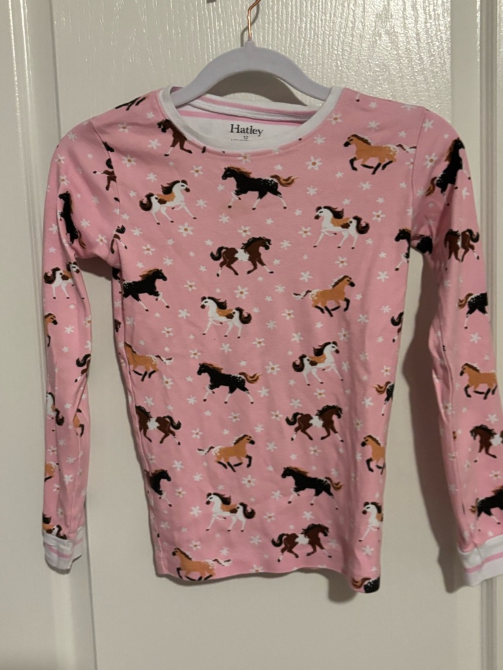 Hatley Pink Horse & Daisy Print Top